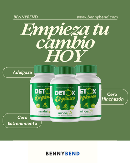 DetoxPure™ - Fórmula Orgánica para Desinflamar y Adelgazar Naturalmente